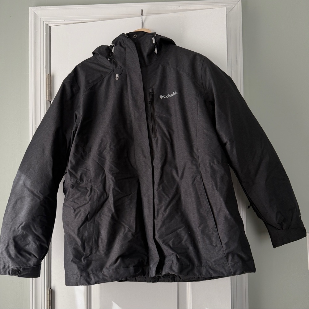 Columbia Whirlibird IV Women’s Interchange Jacket, Charcoal “Black Crossdye,” 1X